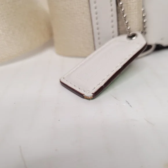 Coach Hampton Blue Soho Twill/Leather Shoulder Bag M0669-P10707 - Picture 8 of 13